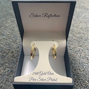 24k Gold hoop earrings